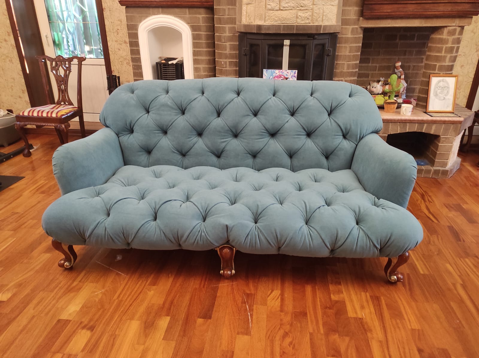 Перетяжка дивана. Новопетровское